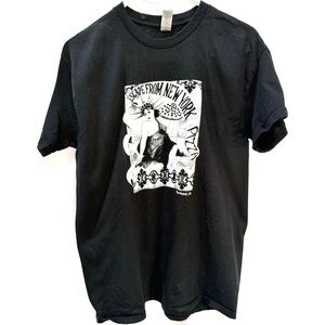 Escape from New York Pizza-  Portland, Oregon Black Graphic Tee